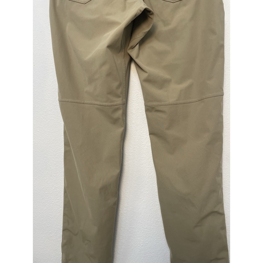 Lululemon Mens Tan Flat‎ Front Pockets Straight Leg Chino Pants Size 31 - Picture 6 of 16